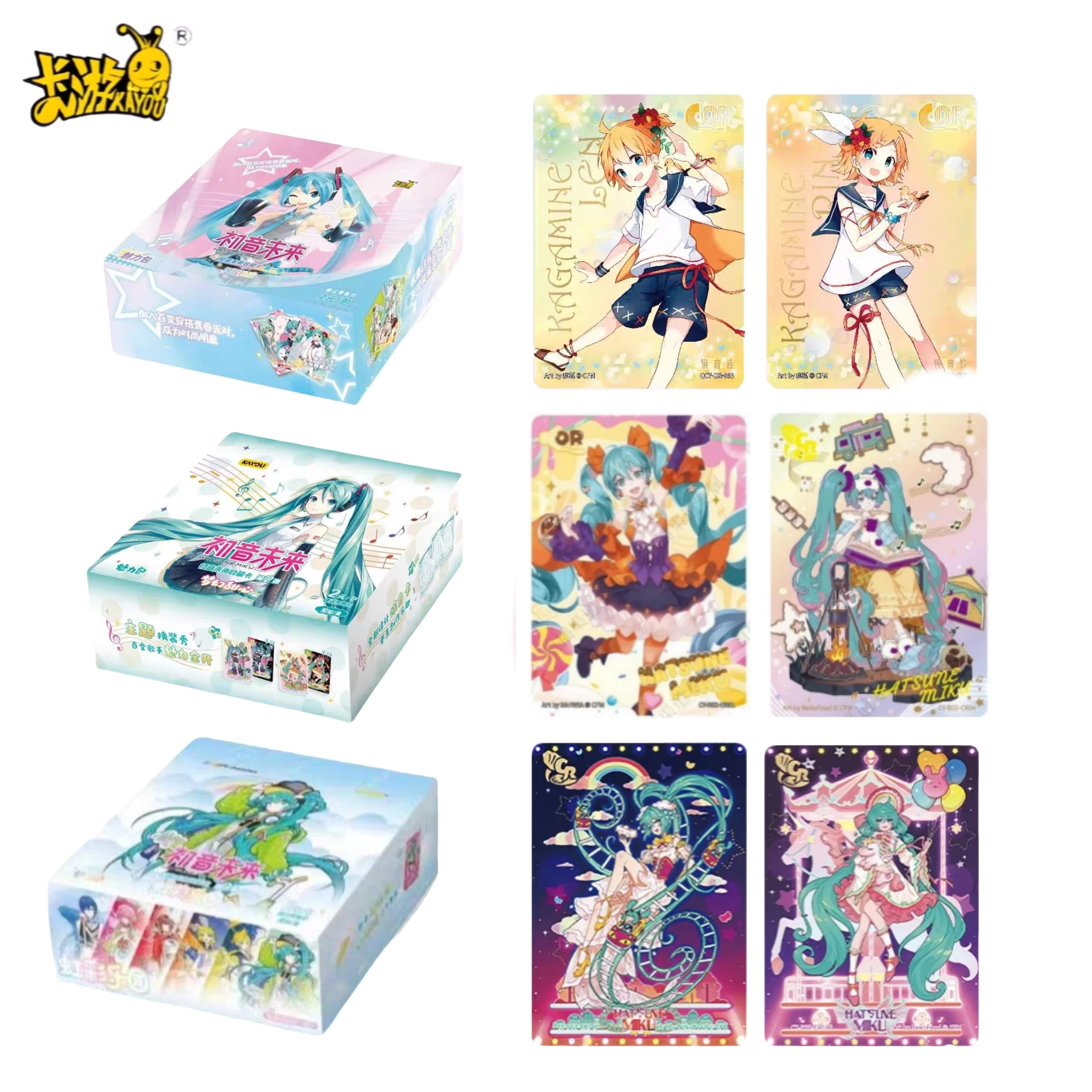 KAYOU Genuine Hatsune Miku Card First Package Series Animation Game Collection Card SE Peripheral Children's Toys Girl Gifts