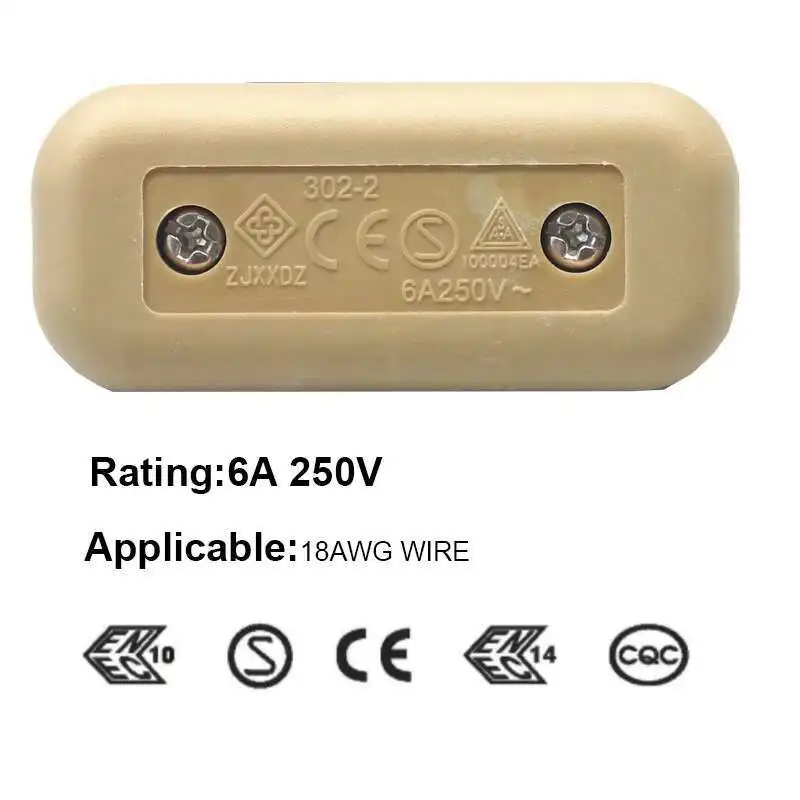 2 uds interruptor de luz 250V AC 6A Ine ON/OFF mesa lámpara de escritorio Cable interruptores basculantes de palanca Control para iluminación LED