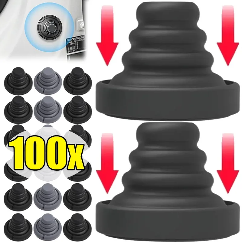 

Silicone Car Door Anti Shock Pad Silicone Bumper Gasket Soundproof Protector Universal Auto Trunk Hood Closing Buffer Sticker