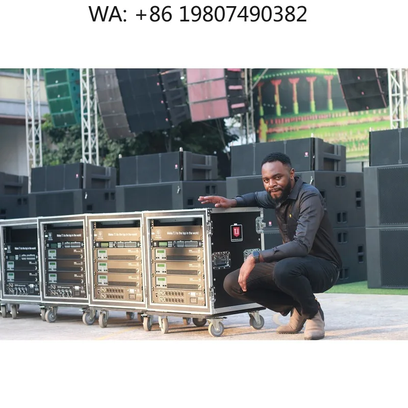 Class-D 4x600W Modular Power Amplifier Professional for Sound System