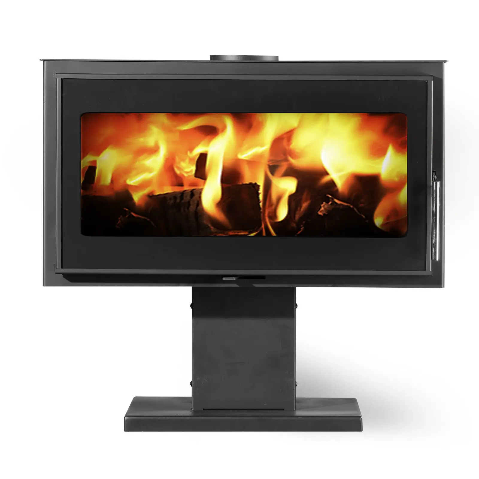 Freestanding Modern Design Wood Burning Stove 8.5kw Heating Output Efficiency for Indoor Room Heating