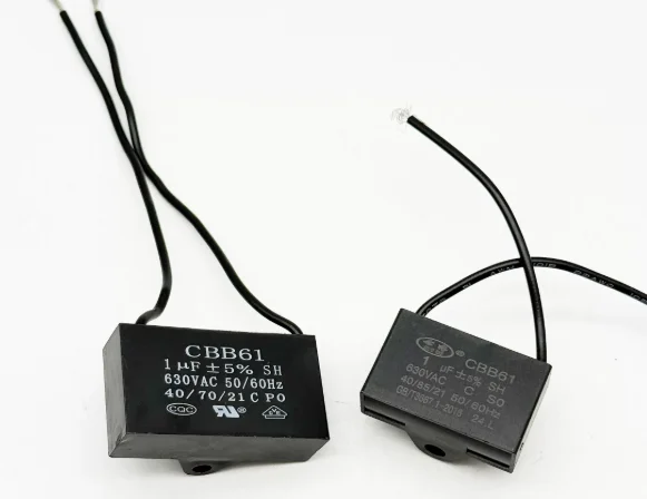 CBB61 fan starting capacitor 1UF 630VAC 0.33UF/0.47UF welding machine fan starting capacitor
