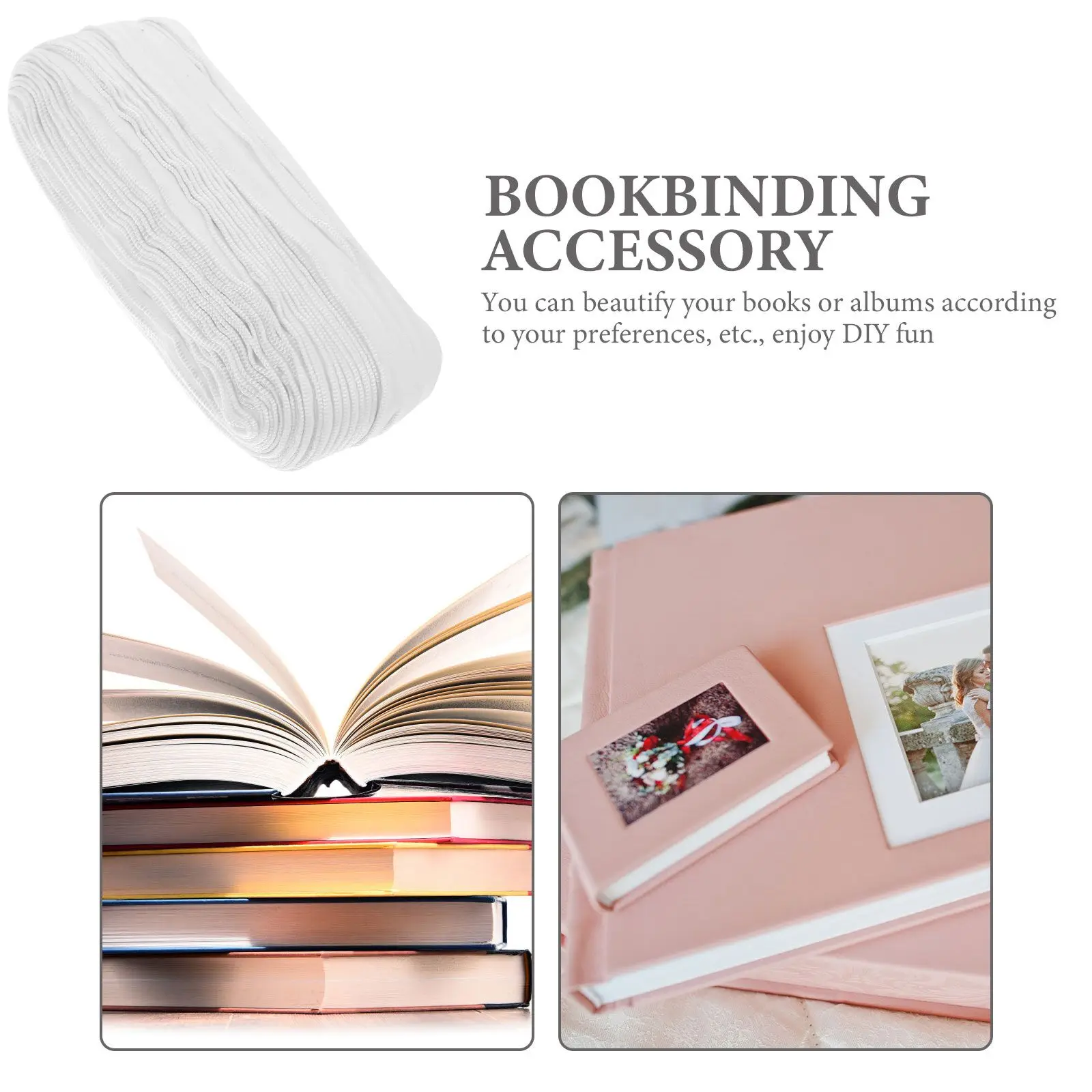 Ribbon Book Band Office Album for Photos Bookends Polyester Scrapbook DIY Binder Bands