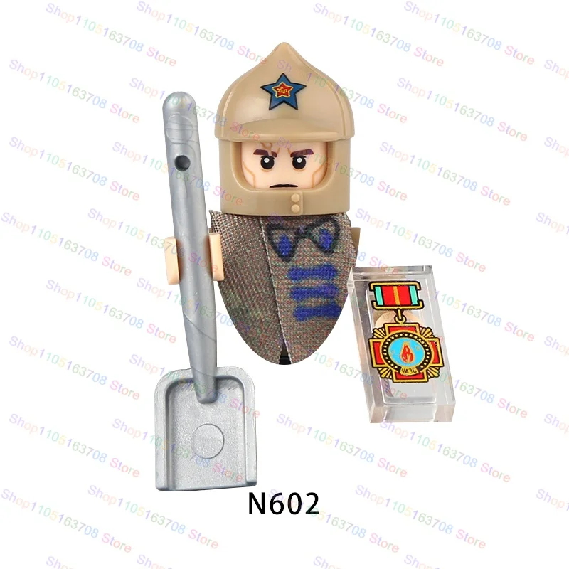 Militar áfrica soldados cavaleiros infantaria guerreiros blocos de construção coletar brinquedos modelo bonecas acessórios presentes N601-608