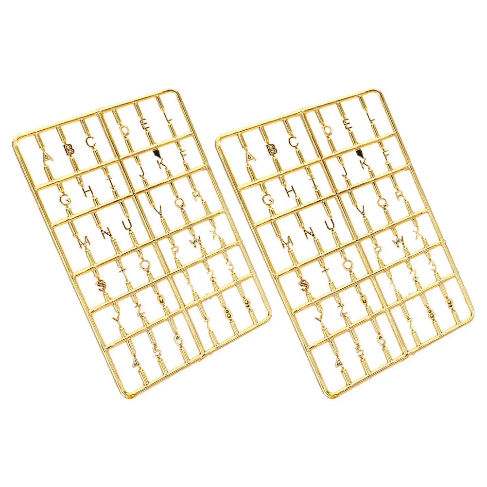 

2Pcs Miniature House Number Letter Set Realistic Design Creative Front Door Number Sign for DIY Mini House Decor Accessories