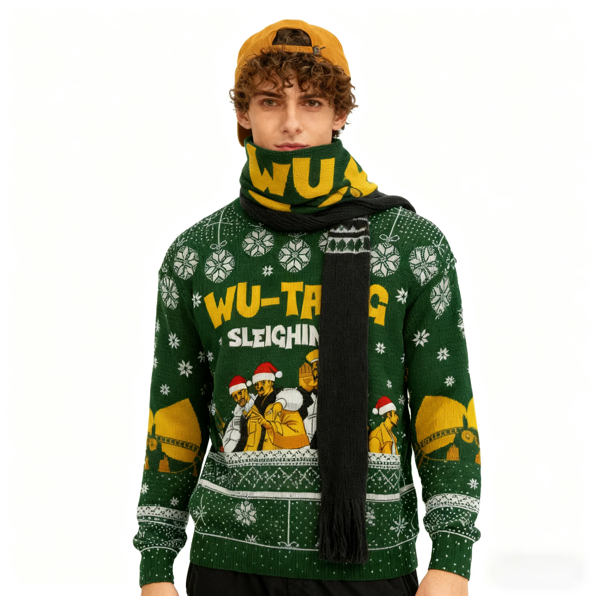 المتشددين الهيب هوب العصرية عيد الميلاد سترة قبيحة للرجال الشتاء سترة جولة الرقبة 3D الطباعة مريحة رقيقة باردة مريحة