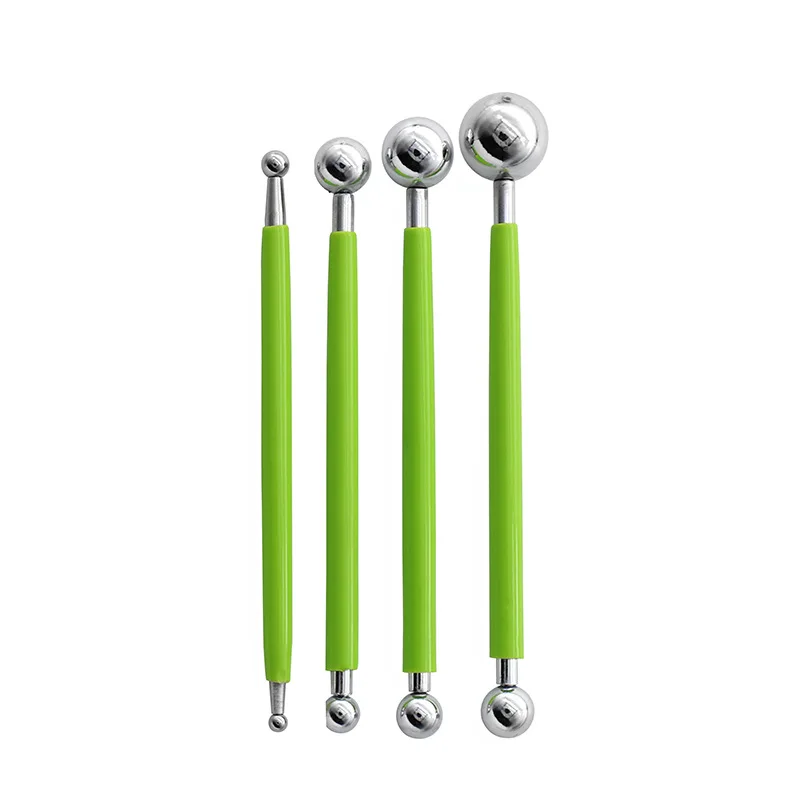 Ensemble d'outils de spoage à double extrémité, outils de cuisson 1918, outil de sculpture, boule de spoage, lisse, fondant, anonyme