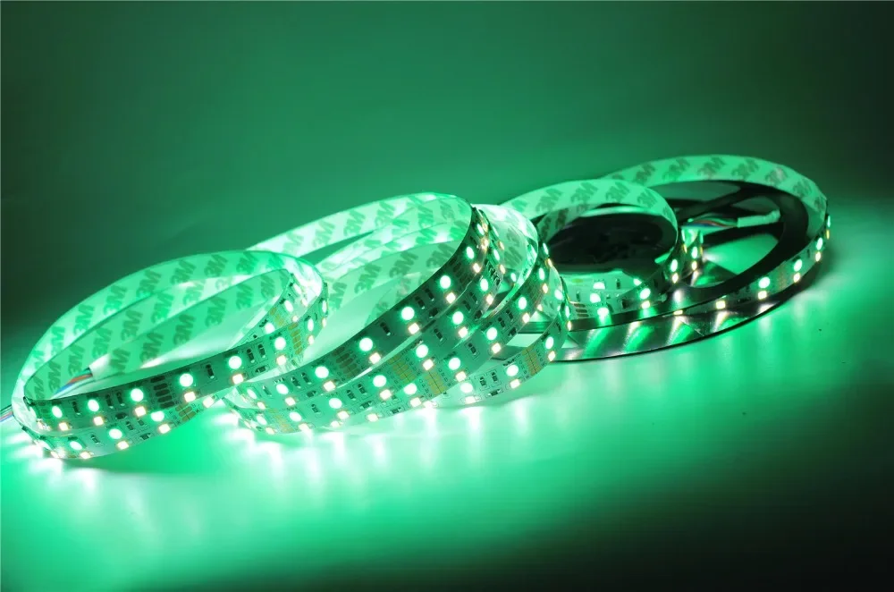 Double Row RGBW RGBWW LED Strip Tape lights 5050 RGB + 2835 White / Warm White DC12V 120 LED/m 5m/lot.