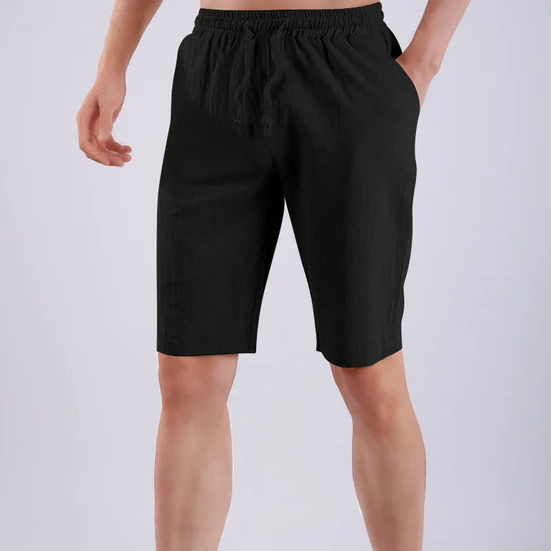 

Men's Straight Shorts 2023 Summer New Simple Solid Color Comfortable Breathable Casual Plus Size Shorts