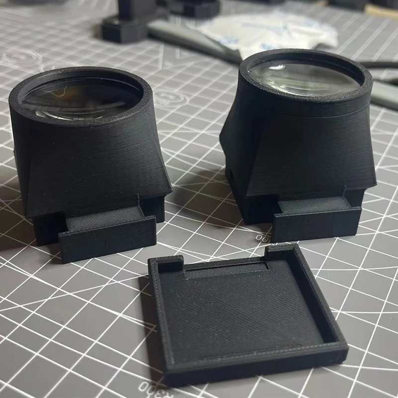 simple waist level viewfinder protective cover F3 F3HP 3D printing PLA 1.3X 2X magnifying glass Overlooking reflective finder