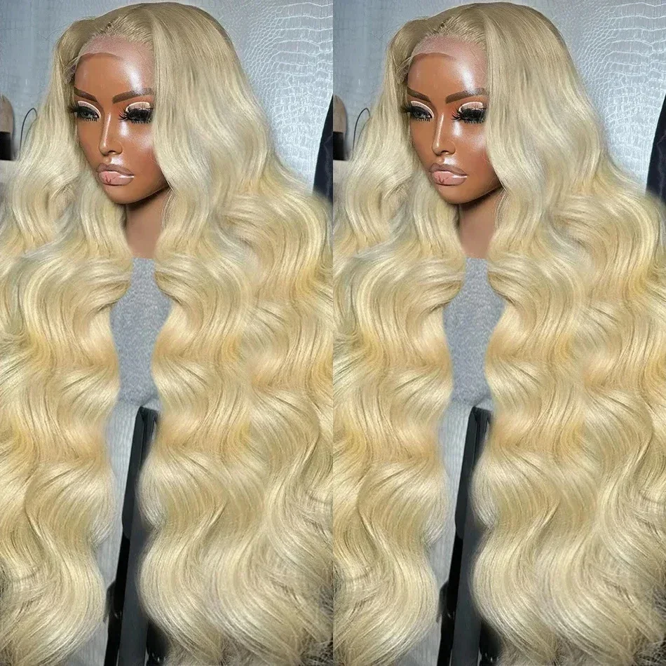 

Body Wave Wigs 13x4 613 Blonde HD Transparent Pre Plucked Brazilian Lace Frontal Human Hair For Women 30 Inch Lace Front Wig