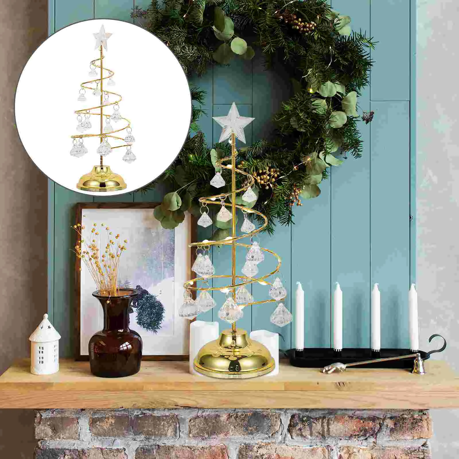 

Glowing Christmas Tree Night Light Halloween Pumpkin Decorations Lights Desktop Acrylic Small Outdoor
