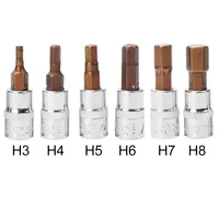 1/4 Inch Drive Hex Socket Bit Set 3mm 4mm 5mm 6mm 7mm 8mm Screwdriver Bits For Inner Hex Socket Hand Tools H3 H4 H5 H6 H7 H8