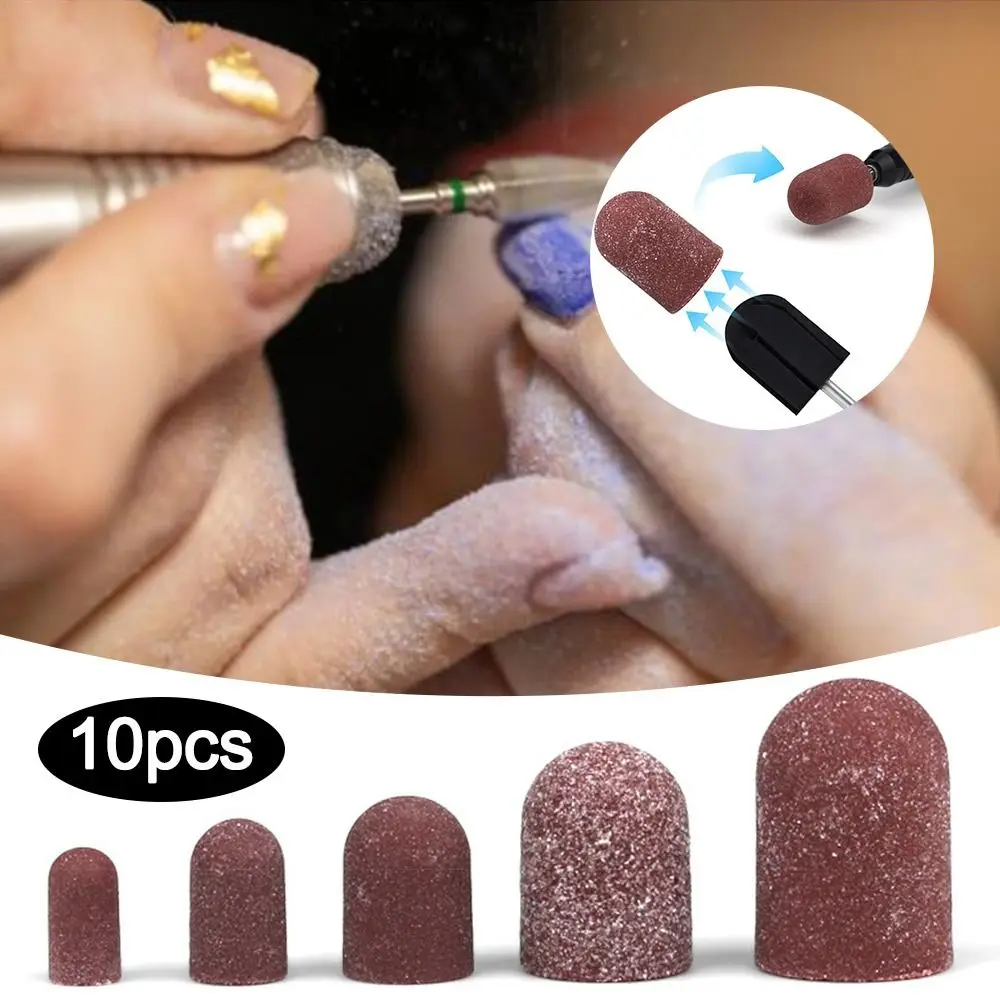 10pcs Replacement Mini Nail Polish Sanding Files Durable Universal Nail Sanding Bands Nail Art Supplies Nail Grinding Tools Set