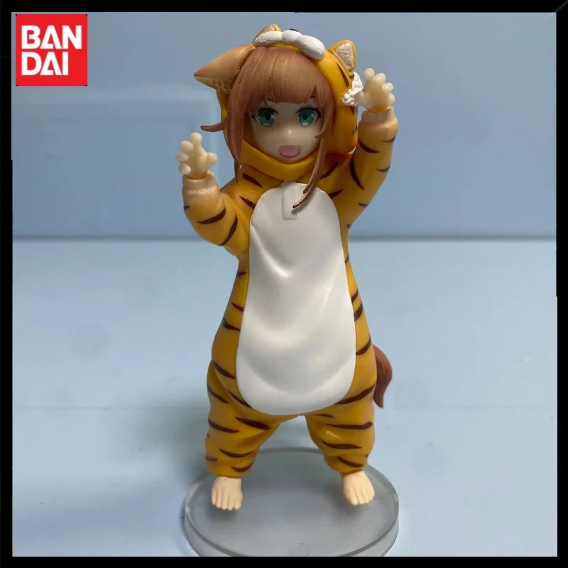 Kawaii Anime Figure Golden Head My Cat Is A Girl Pvc Hobby Soybean Tiger Clothes Version Model Doll Toys Boy Christmas Gift