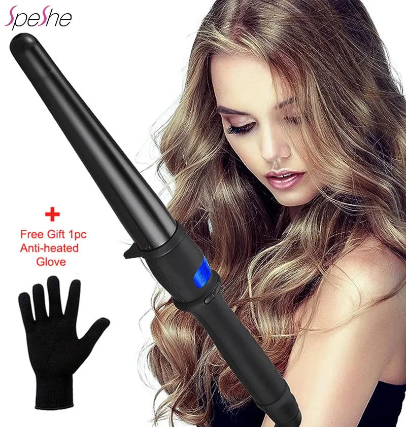 0.75/1/1.25 inch LCD Display Professional Ceramic Barrel Hair Curler Automatic Curling Iron For Hair Stick Hair Styling Tools