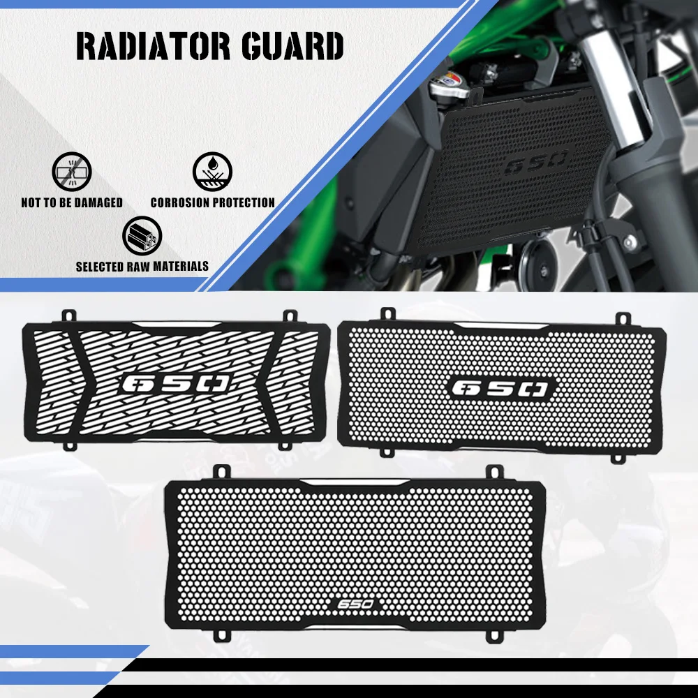 

2023 2024 мотоцикл для KAWASAKI Z650 Z 650 2017-2020 2021 2022, решетка радиатора, крышка масляного радиатора, черный алюминиевый сплав