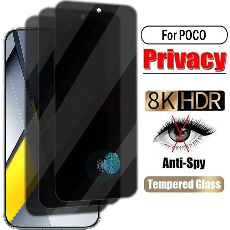 

1-3pcs Privacy Tempered Glass for Xiaomi Poco F8 Ultra Anti Spy Screen Protector for Poco F8 Pro Glass Unlock Fingerprint