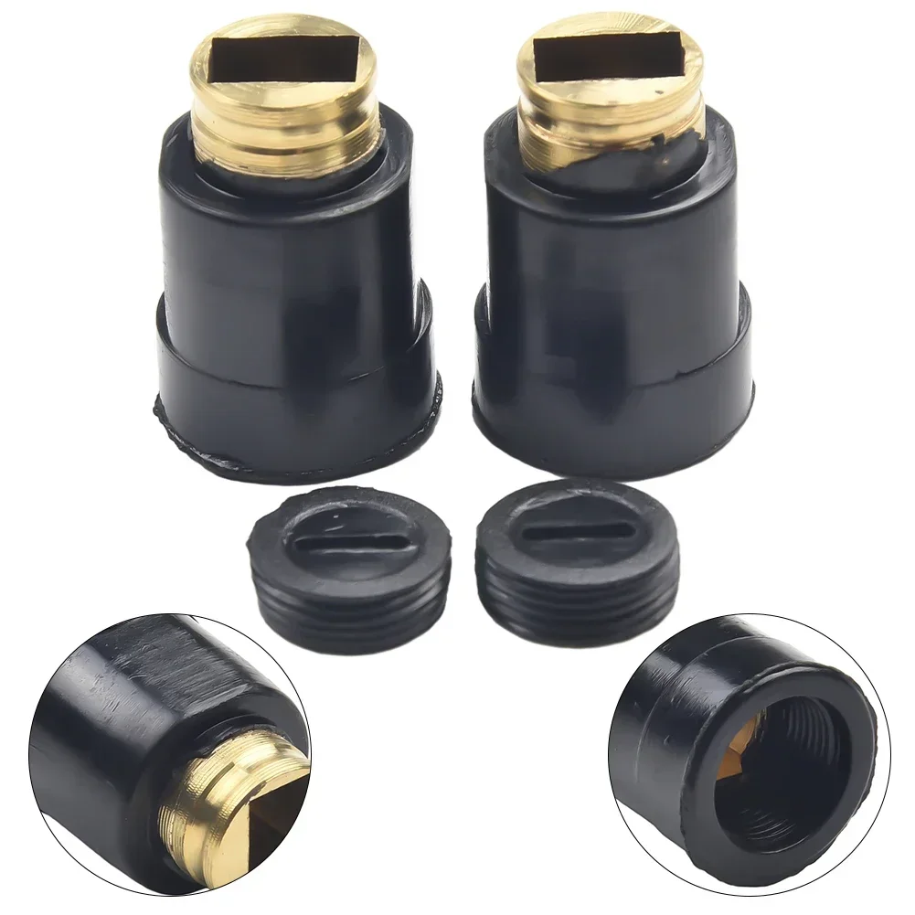 

With Brush Holder Carbon Brush Cover 2 Set Accessories Carbon Brush Cap Hoder For 0810 Angle Grinder Brand New