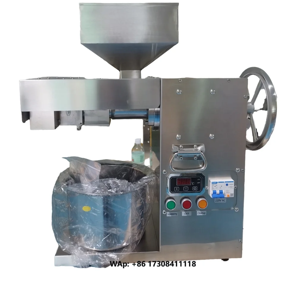 T80 Fast Small Commercial Oil Press for Peanuts Sesame Soybeans Rapeseed Tea Seeds-New Condition