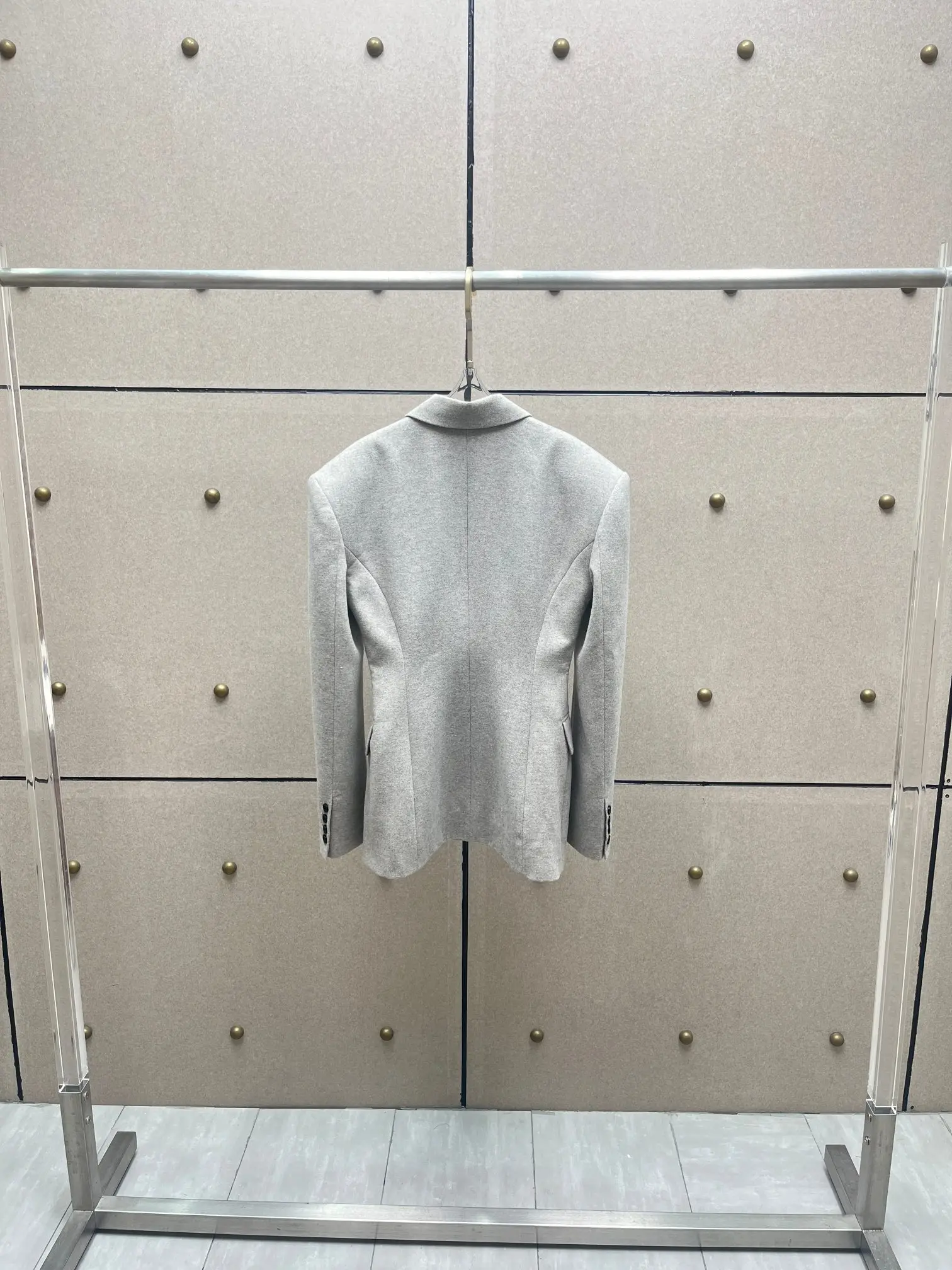 Neue Jacke aus Wollmischung, eleganter Pendlerstil mit strukturierter Silhouette, Damenmantel, Herbst 2025, Neuankömmling