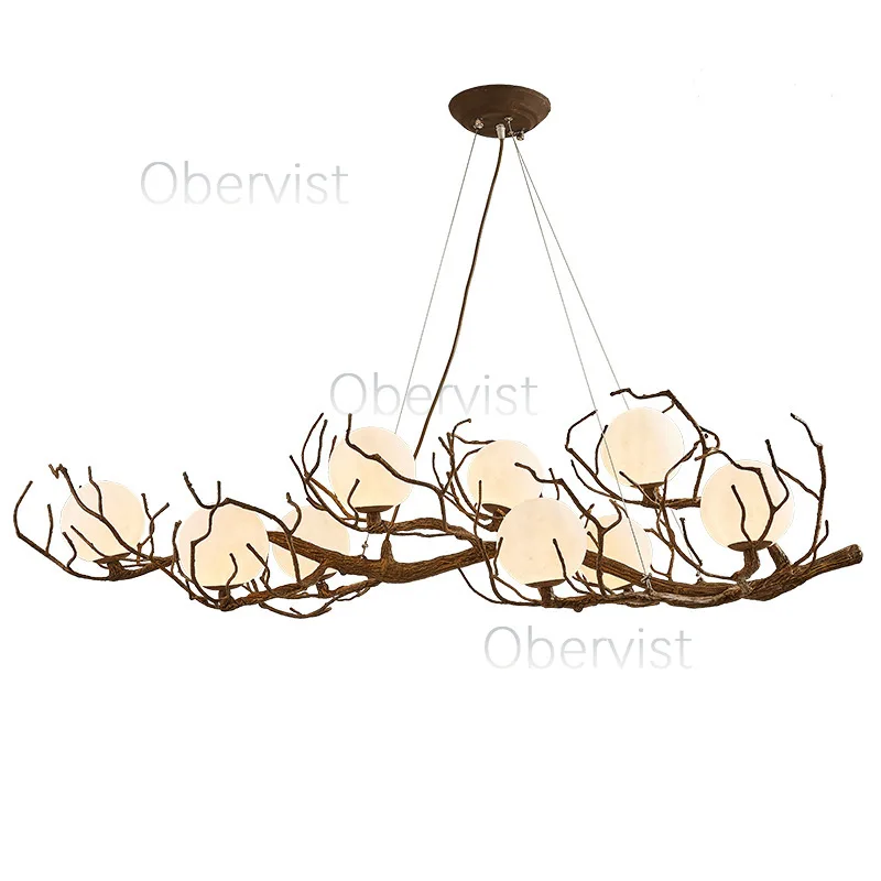 

Люстра в скандинавском стиле ретро, персонализированная люстра в стиле ваби-саби, ресторан, чайная комната, магазин с горячим горшком, декоративные светильники