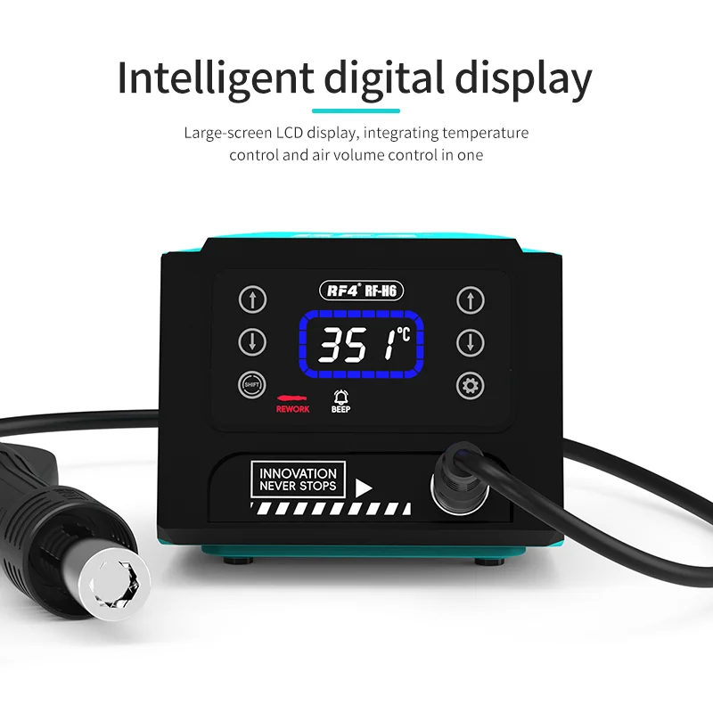 RF4 RF-H6 RF-H7 Hot Air Gun Soldering Station New Version Powerful Thermoregulation Function for PCBChip Repair Fast Desoldering