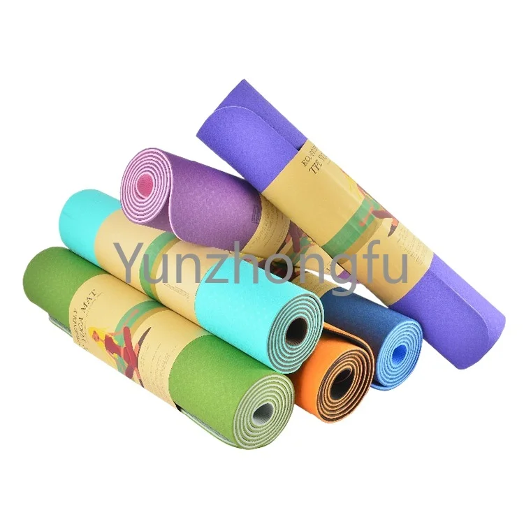 1830*600*6Mm Non-Slip Thick Yoga Mat De Yoga Tasteless Fitness Gym Exercise Sport Pads For Beginner Rollable Rubber