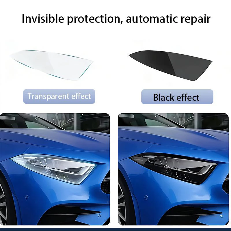 For Volvo XC40 2018-Present 2021-2022 TPU Transparent Smoked Black Headlight Film Anti-Scratch Sticker Repair Accessories - view 4