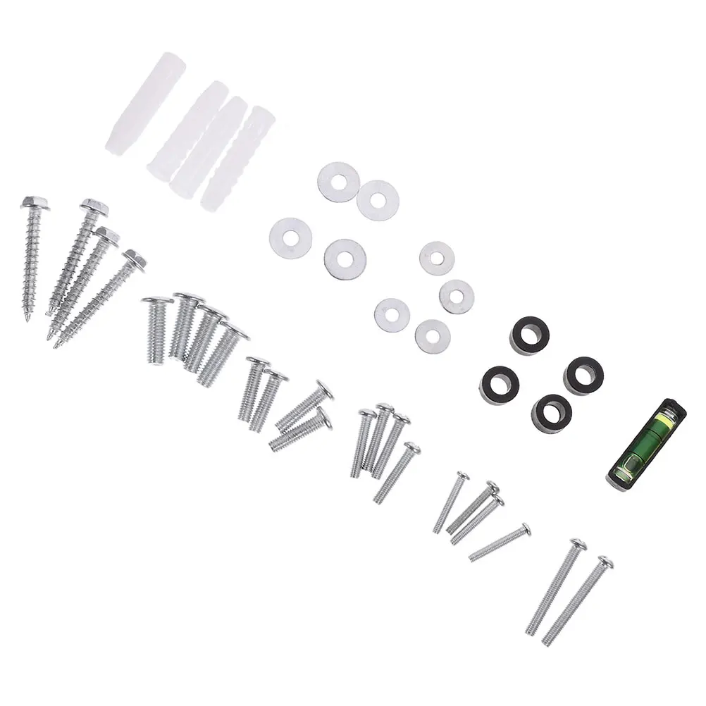 

1 set Mounting Screws Heavy Duty Iron Wall Bracket Accessories Replacement Long Lasting Stability Practical Solution