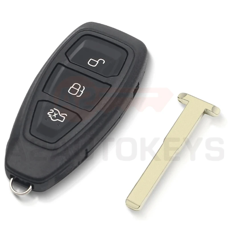 A2AUTOKEYS KR55WK48801 433 MHZ 4D63 ID83 80Bit Chip For Ford Focus C-Max Mondeo Kuga Fiesta B-Max Auto Smart Remote Car Key