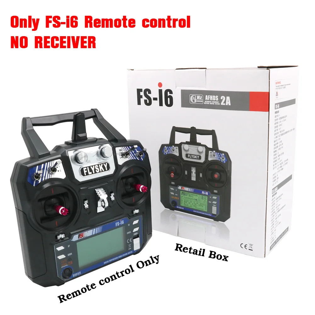 FLYSKY FS-i6 I6 Sender 2,4G 6CH Radio Fernbedienung Mit iA6 iA6B X6B A8S R6B iA10B FS2A Empfänger für RC Drone Flugzeug