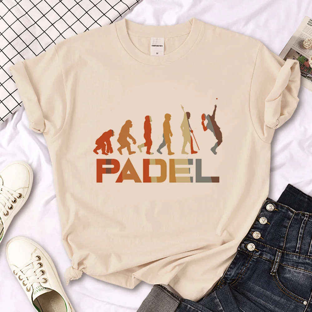 Padel top women streetwear tshirt female graphic harajuku comic clothing