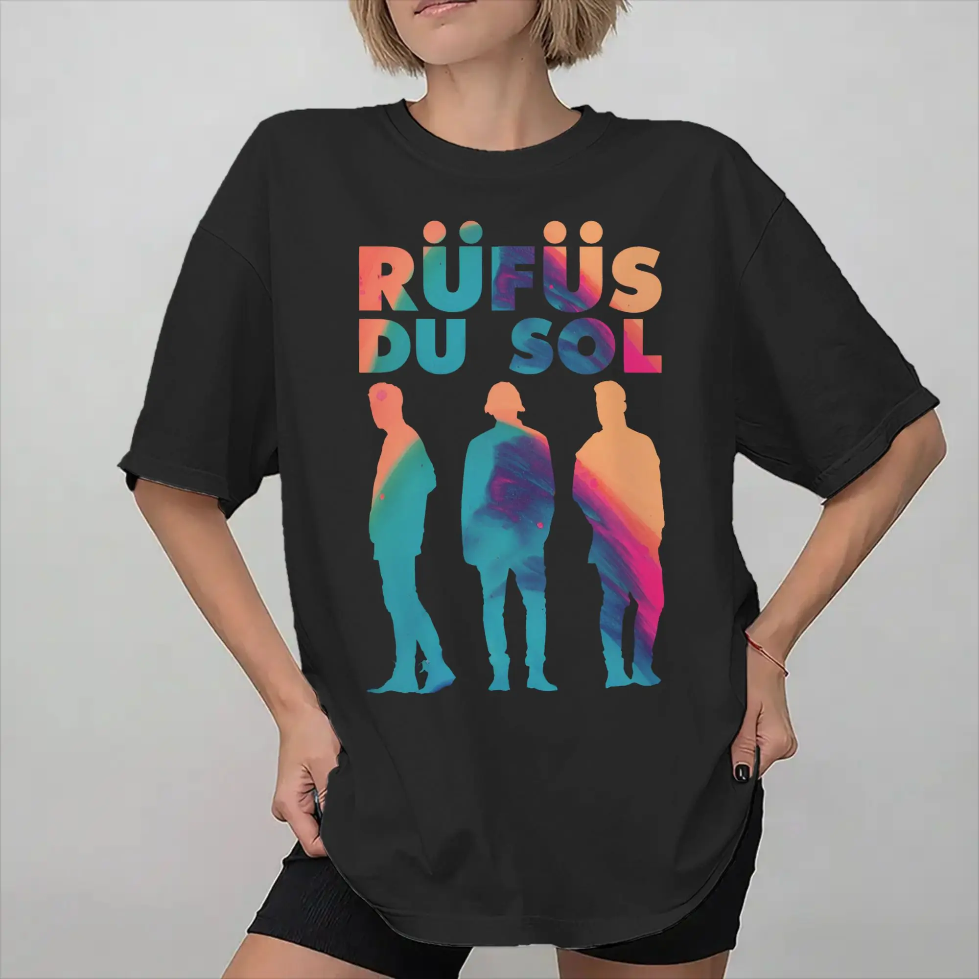 Rufus Du Sol 2026 Concert Graphic Print T Shirt for Men Women  Pure Cotton  Tee Shirt Clothing