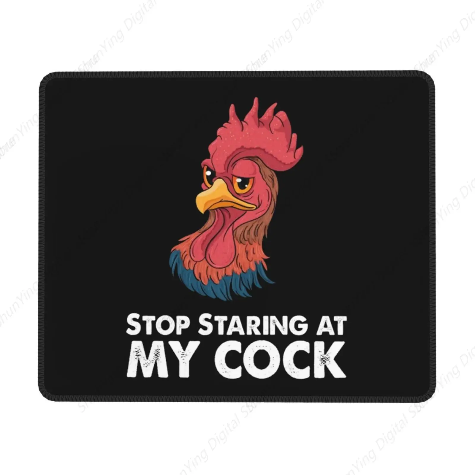 

Don't Stare At My Rooster Mouse Pad Anti Slip Rubber Base Mouse Pad Suitable For Gaming Laptops And Office Computers 25*30cm