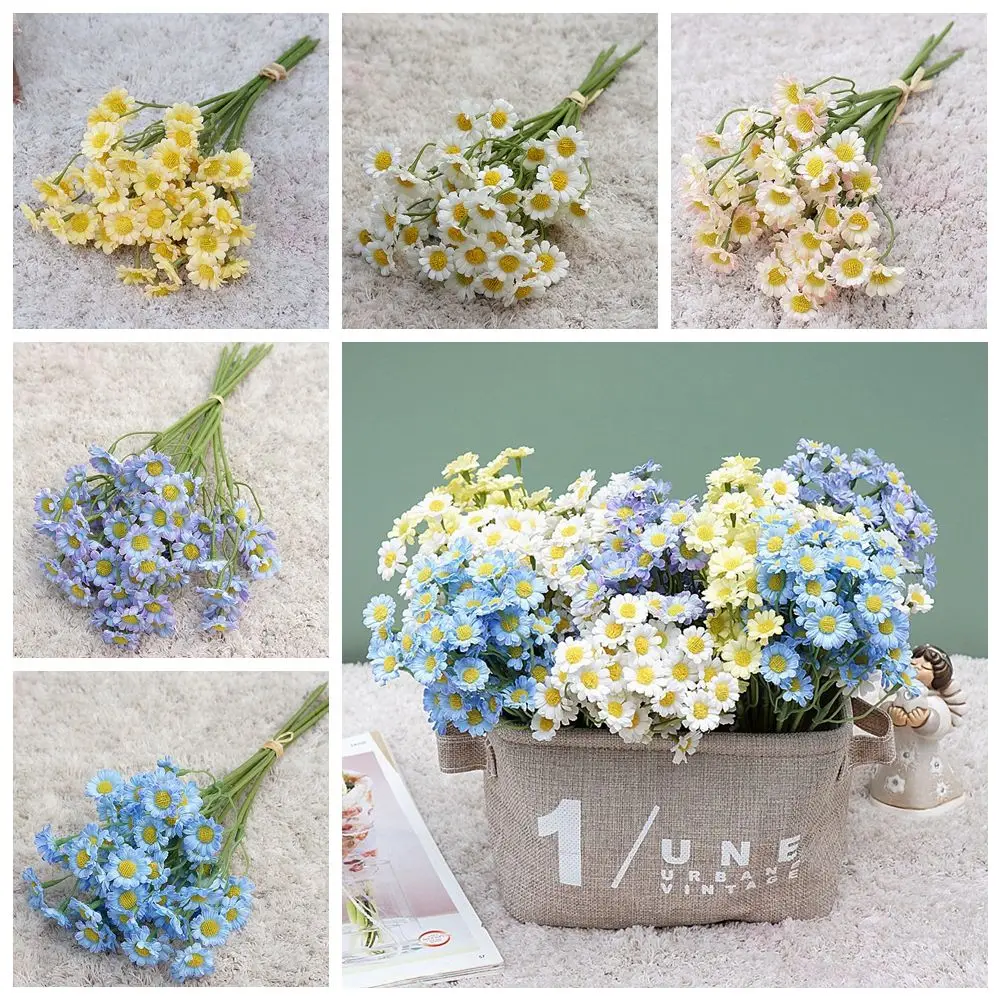 Bridal Bouquet Party Supplies Floral Arrangement Artificial Flowers Faux Chrysanthemum Home Decorations Simulation Chamomile