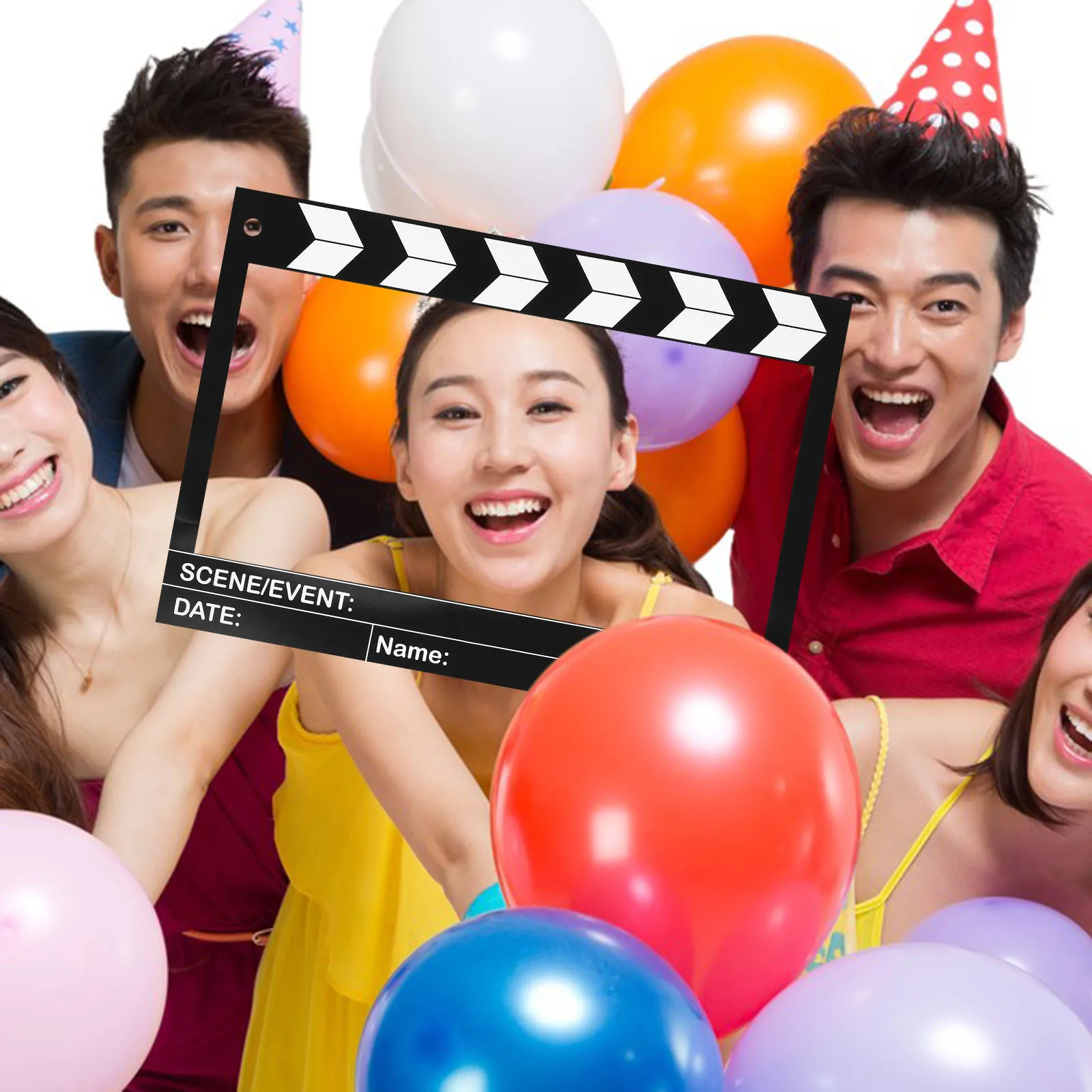 

Vintage Cinema Clapboard Photo Booth Selfie Prop Classic Retro Design Movie Theme Party Decorations Accessories