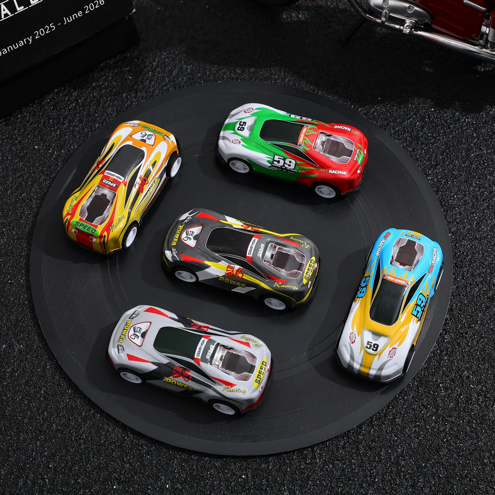 

25pcs Pull Back Car Models Mini Simulation Alloy Kids Durable Cartoon Push Cars For Toddlers Desktop Decor Party Decoration