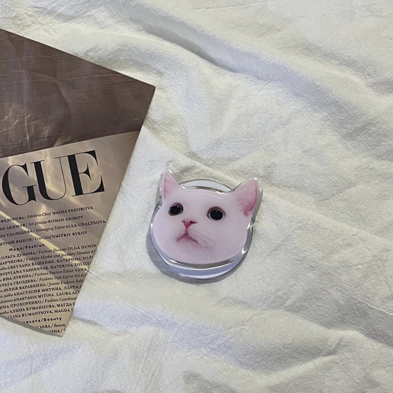 الكورية لطيف الكرتون القط ل Magsafe الهاتف المغناطيسي Griptok حامل آيفون 15 ل Magsafe قوس حامل دعم حلقة قبضة توك
