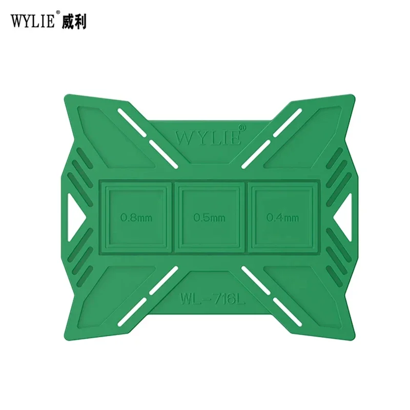 WYLIE WL-716L Magnetic Planting Tin Pad Universal BGA Reballing Stencil Absorption Silicone Mat Mobile Phone CPU IC Repair Pad