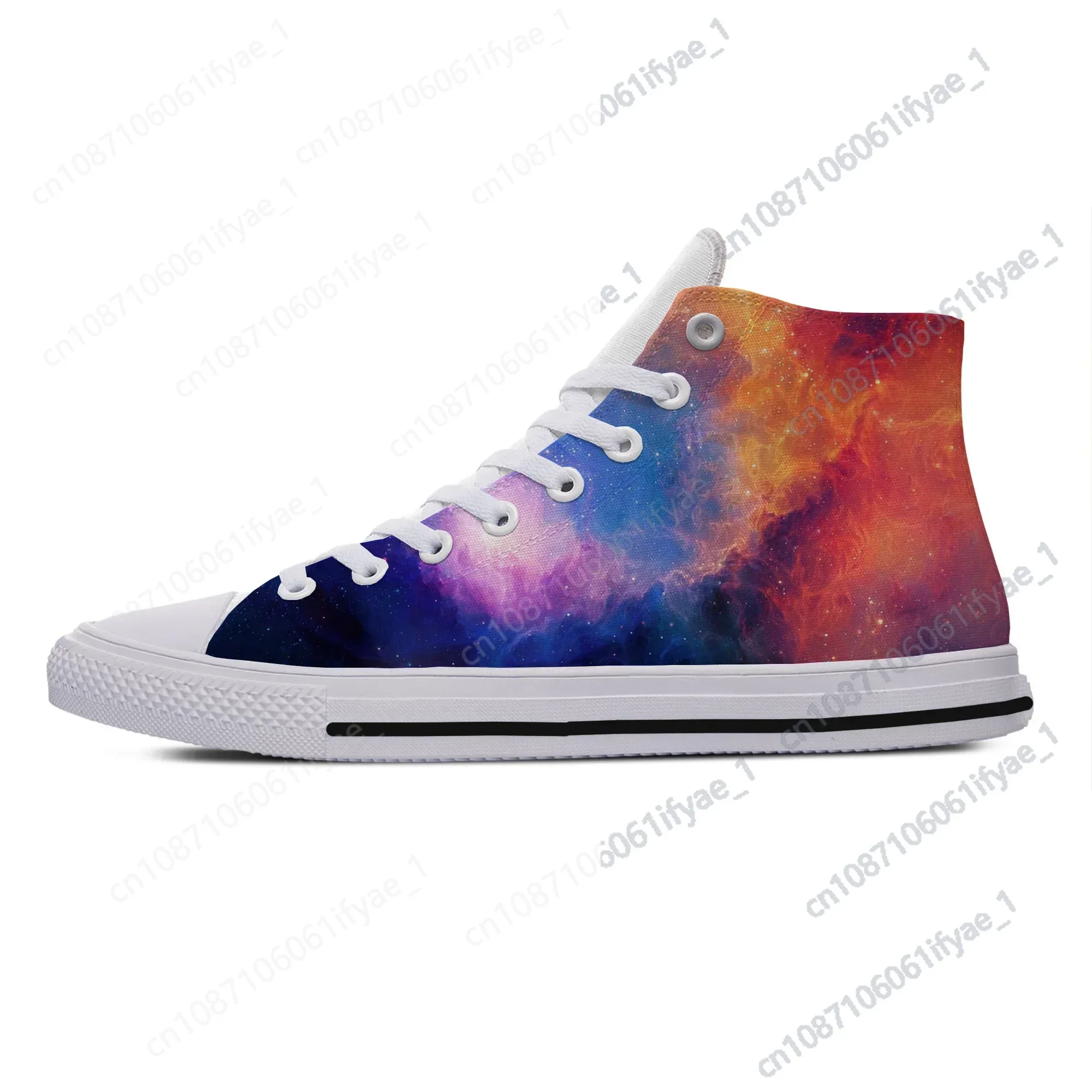 Hot Summer Cool Galaxy Latest Shoes Space Fashion Funny Man Woman Lightweight Canvas Shoes Classic High Help Board Shoes