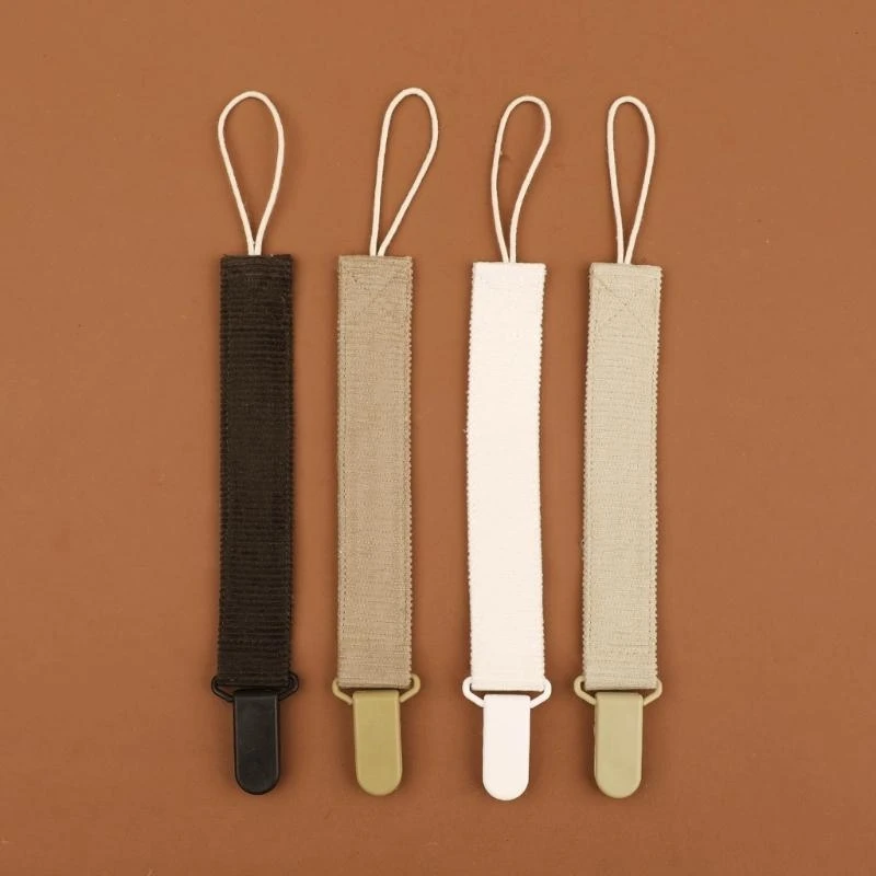 

J15U Set of 4pcs Baby Pacifiers Chain Set Soother Toy Rope Infant Teether Toy Strap