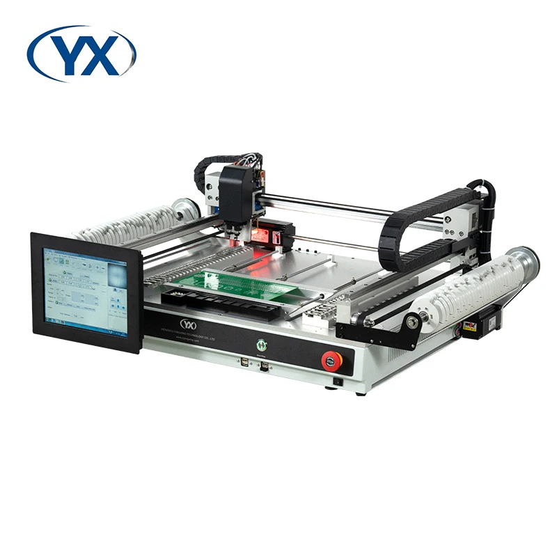 Pick And Place Machine SMT802B-F With Fly Shot And 58pcs Feeders