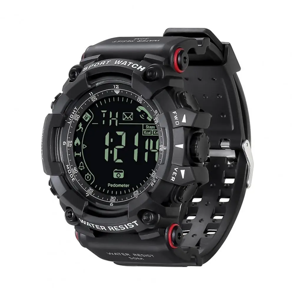 Watch  Useful 50 Meters Deep Waterproof 240mAh  Multiple Languages Electronic Watch for Sports