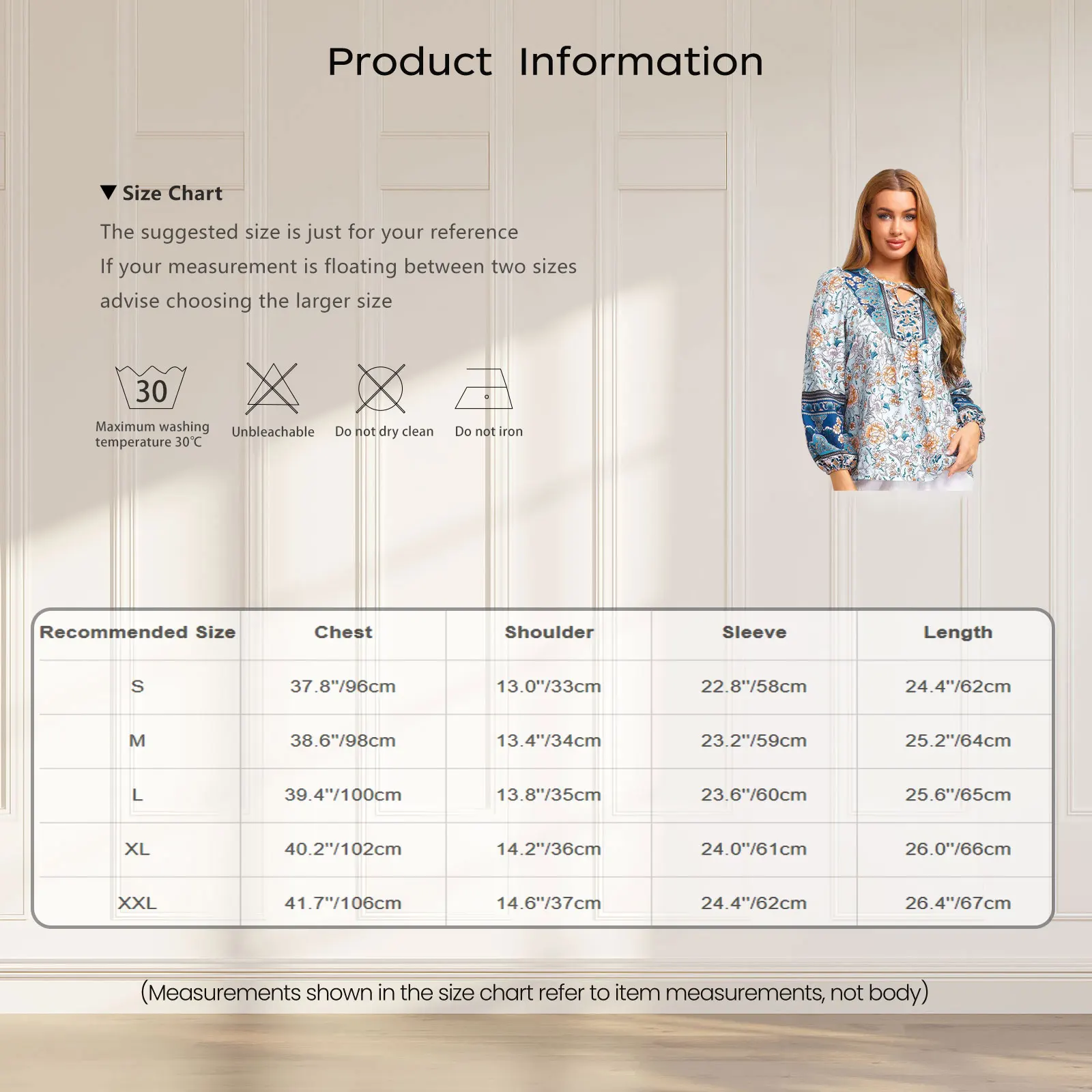 المرأة المألوف بوهو الخامس الرقبة طويلة الأكمام نمط الأزهار الذاتي تعادل حزام فضفاض تونك بلوزة غير رسمية القمم لقضاء عطلة ارتداء اليومي
