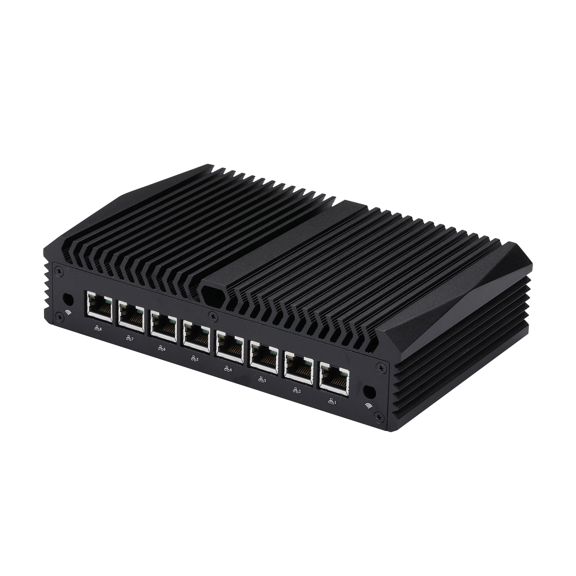 Qotom-Mini PC Q818GE Q838GE Q858GE S13 Celeron Core i3 i5 8 Lan, dispositivo de puerta de enlace de seguridad como Firewall/Gateway/Router