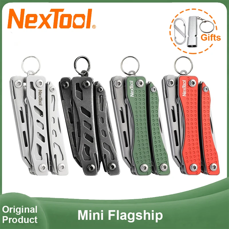 

NexTool Mini Flagship Multi-tool 10 In 1 Keychain Multi Tool EDC Folding Pliers Scissors Outdoor Multi-Functional Tool