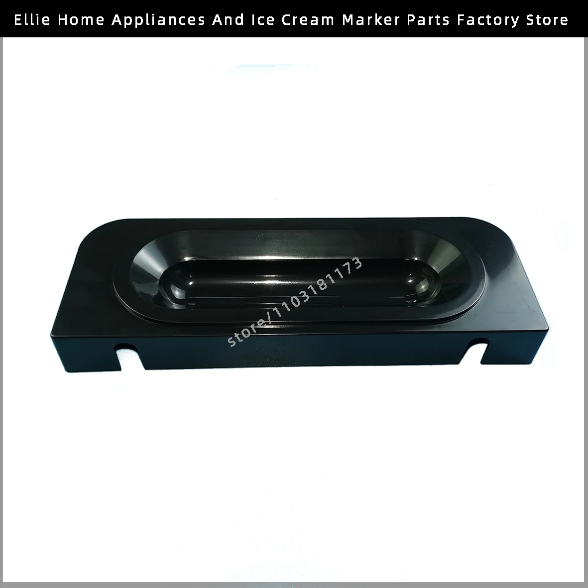 280 X 102 MM New Water Basin Front Tray Spare Part Of Soft Ice Cream Machines Accessorry Replacement Plastic In Black Color