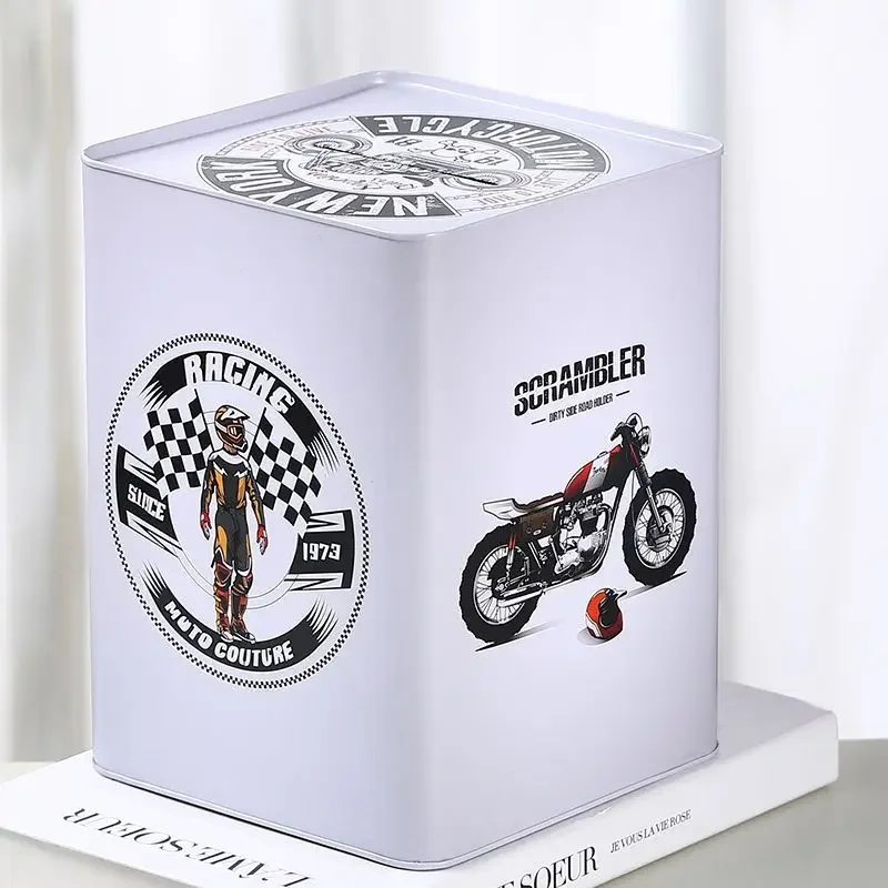 Customizable Oversized Vintage Money Boxes Large Capacity Graffiti Metal Piggy Bank Not Out Gift Home Decor Creative Ornaments A