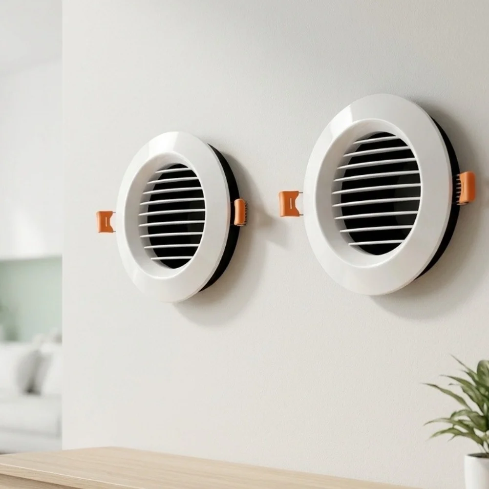 ABS Round Louvered Air Outlet Supporting Continuous Air Exchange in Fresh Air Distribution and Ventilation Setups